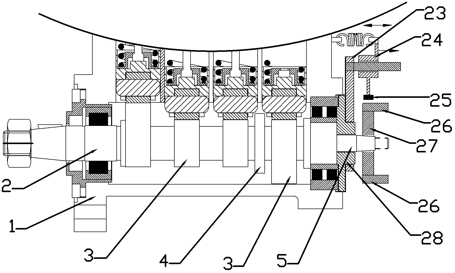 In-line synthesis type high-pressure oil supply pump control system