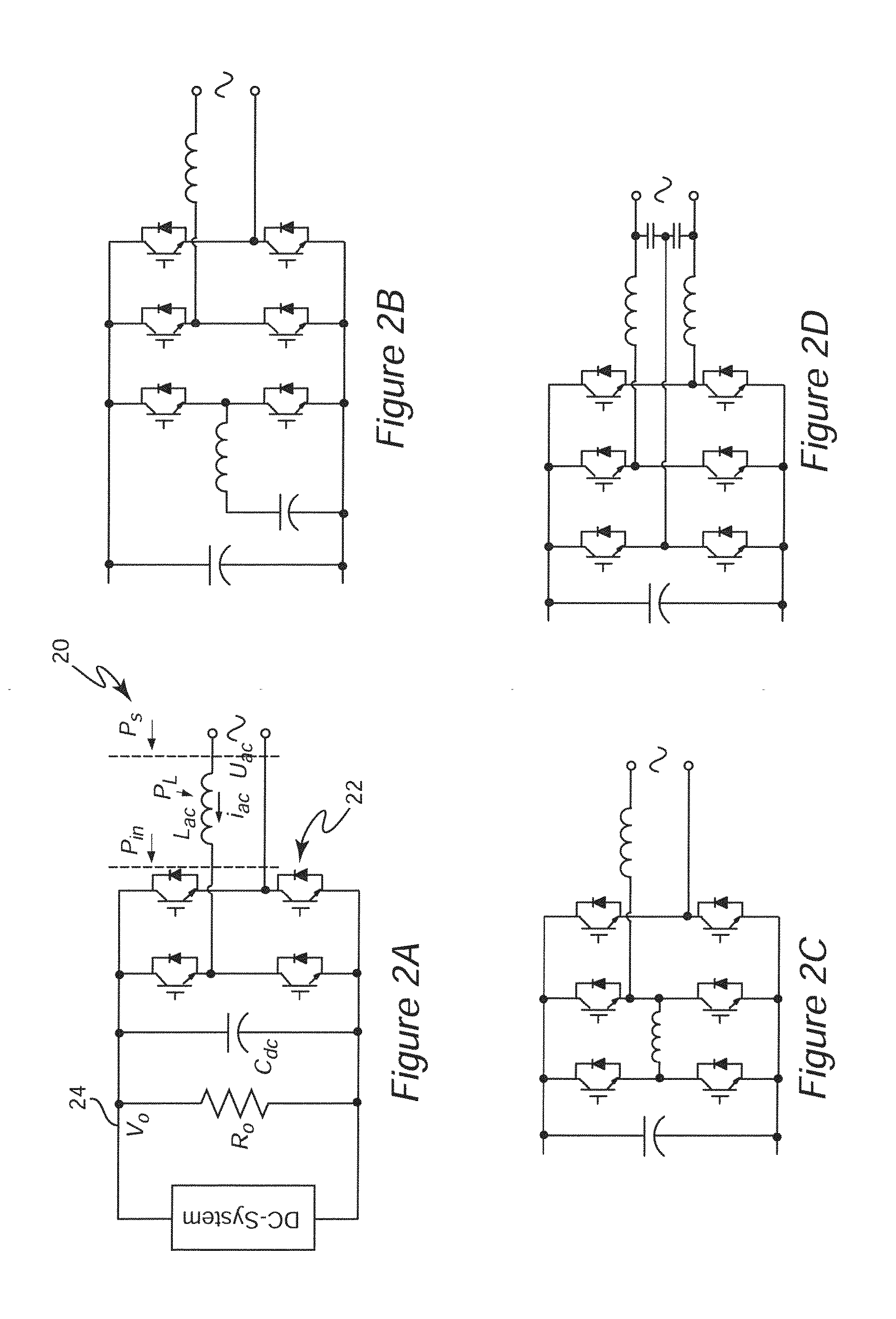 Two-stage single phase bi-directional pwm power converter with DC link capacitor reduction