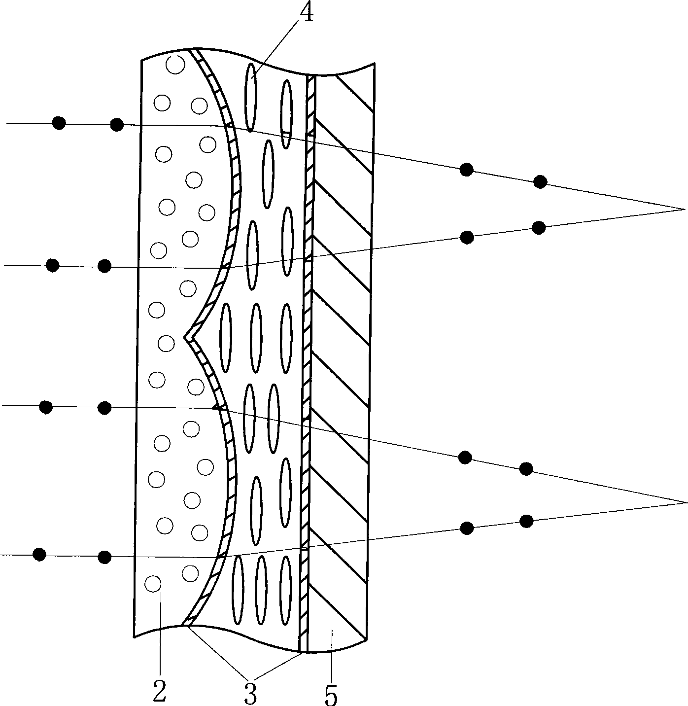 Lens components and stereo display device including the same