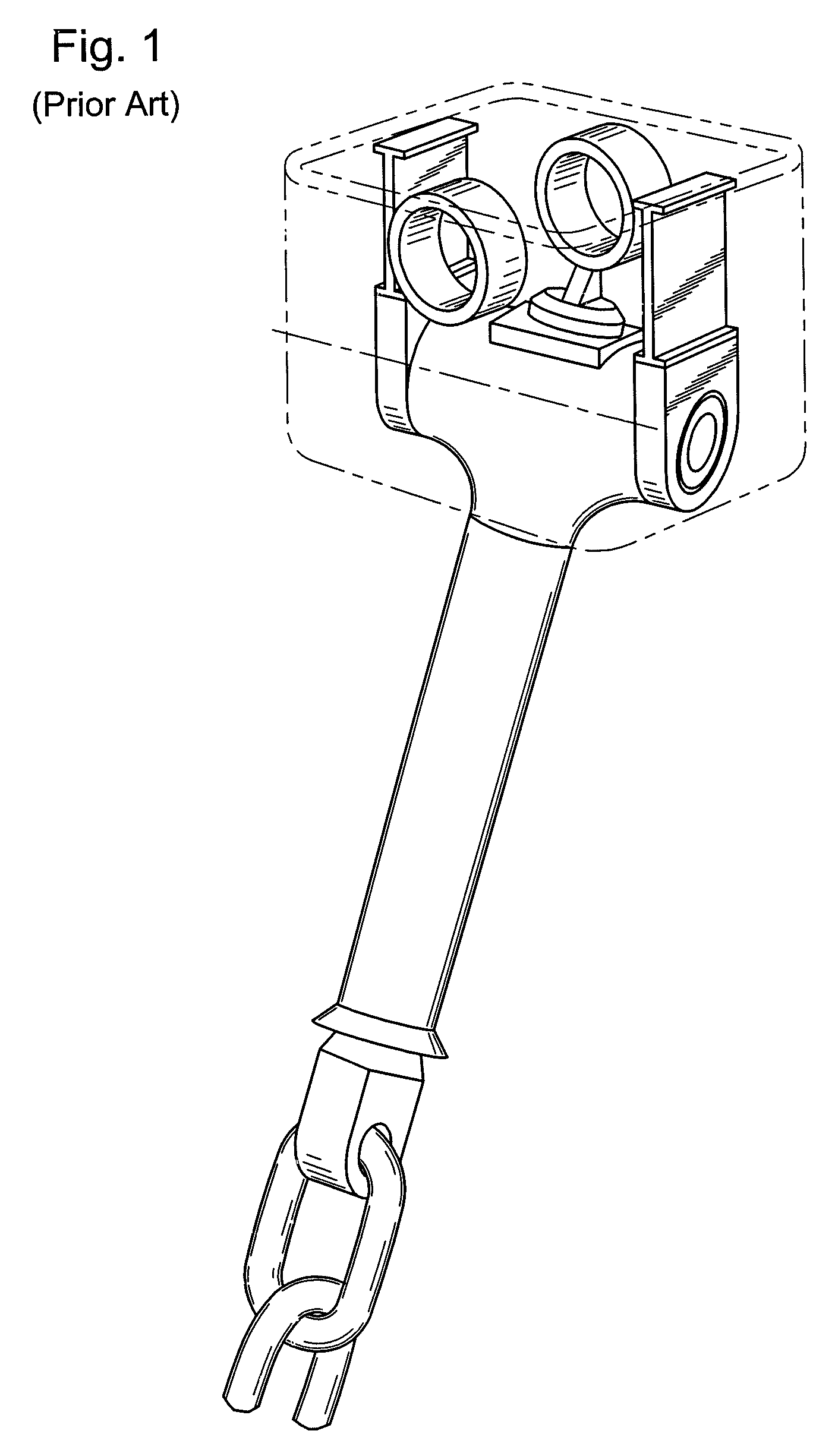 Dual axis chain support with chain pull through