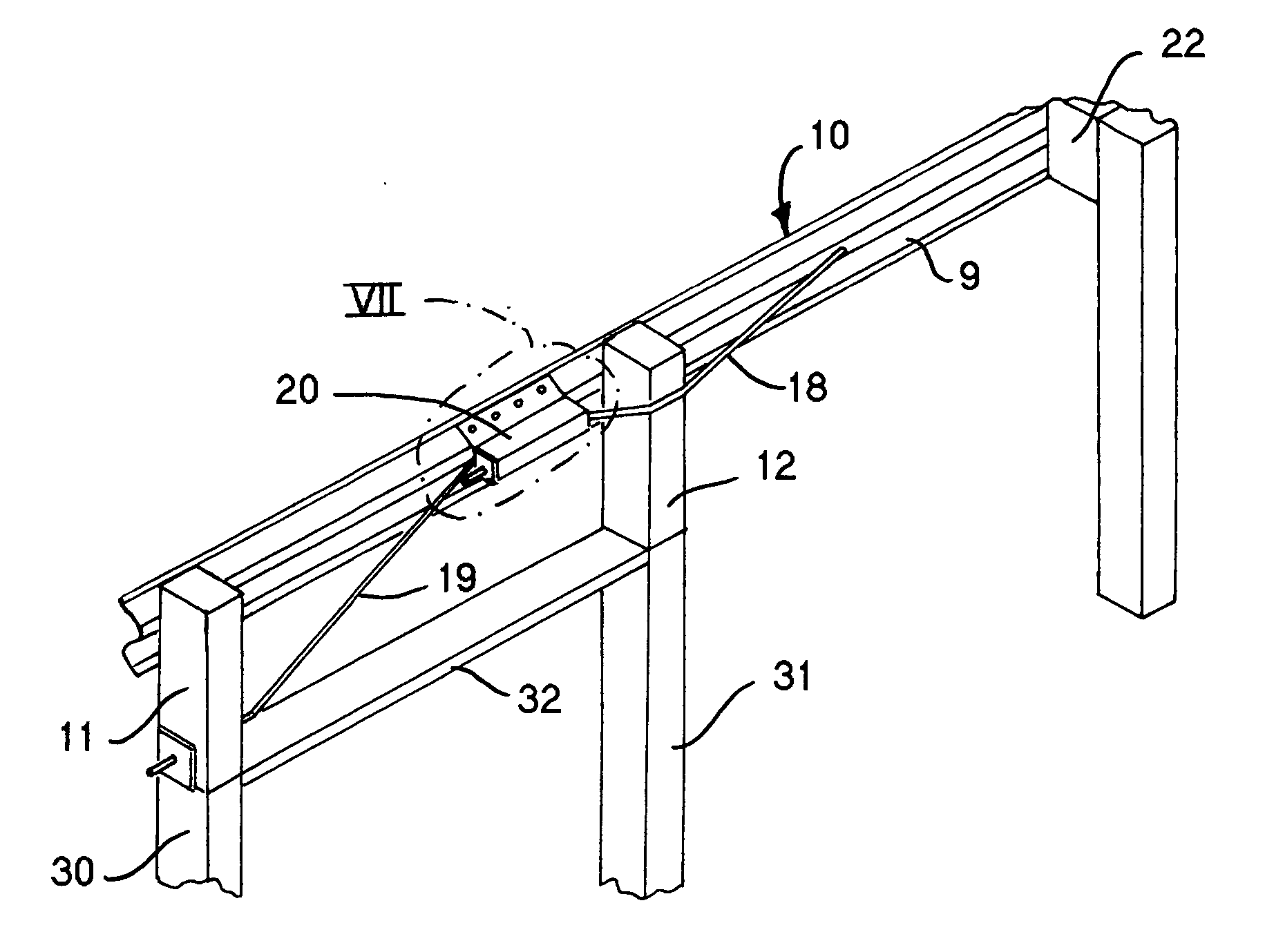 Integrated cable guardrail system