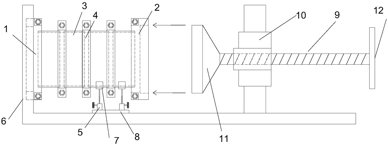 Ring knife sample prefabricating device for undisturbed soil and working method