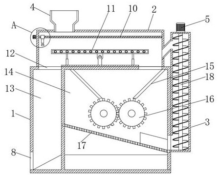 Production equipment for regenerating building materials from construction waste