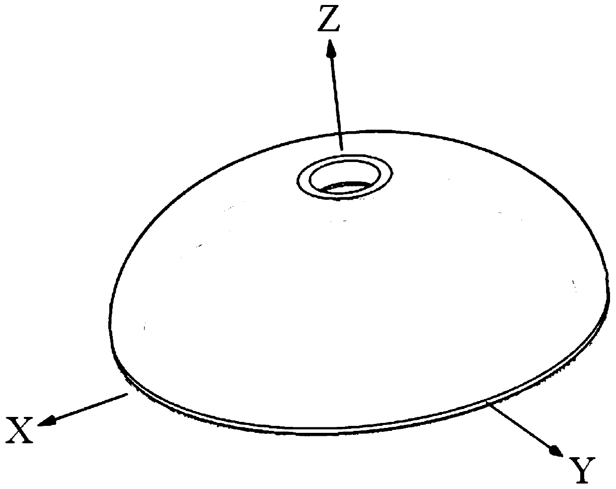 Tooling and method for controlling temperature field of spinning deformation temperature field of aluminum-lithium alloy storage tank hemispherical shell