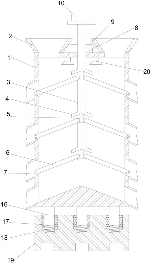 Coal gangue separating device for intelligent separation of coal gangue