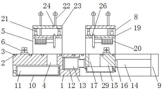 A kind of double-blade cutting device for machining