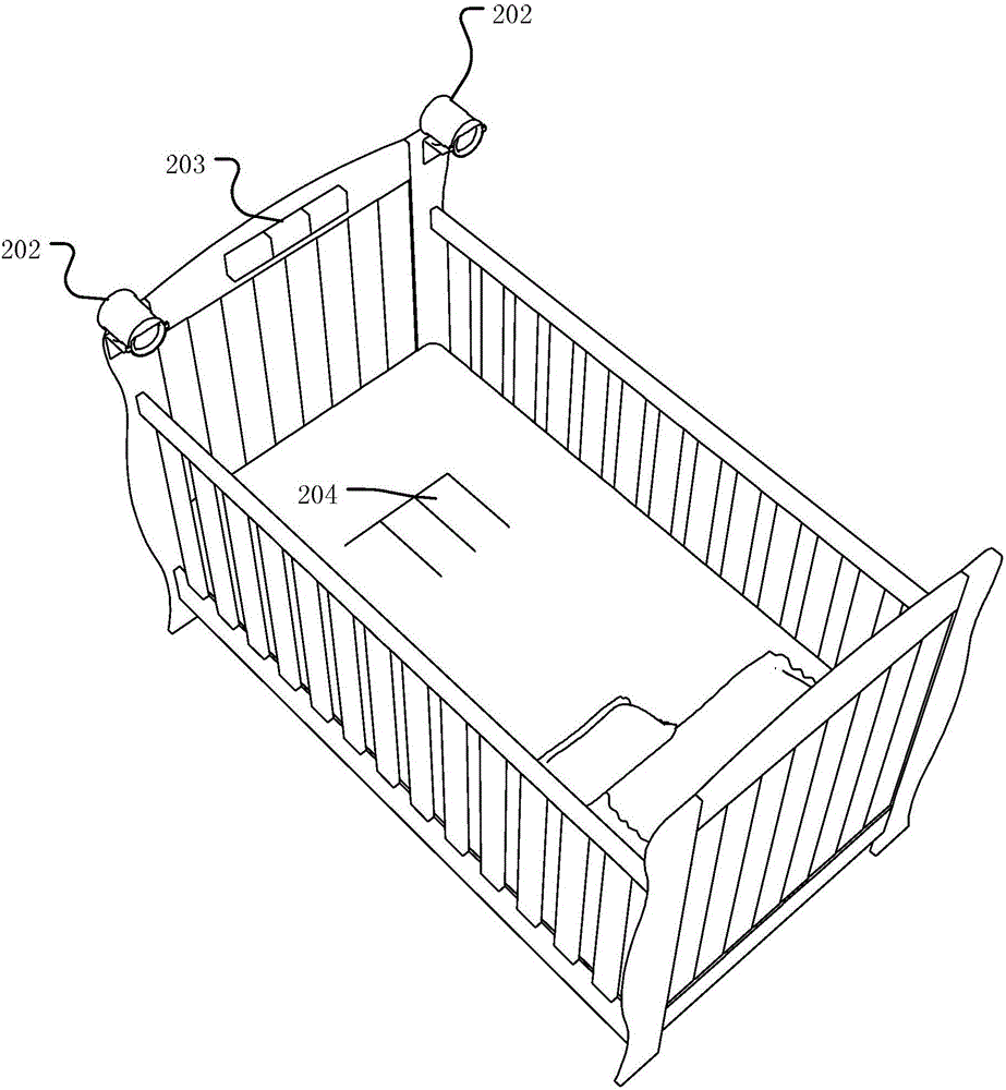 Intelligent infant bed for infant nursing, server and method