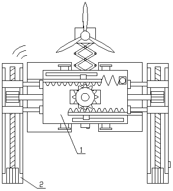 LED electronic screen convenient to maintain and having protection function