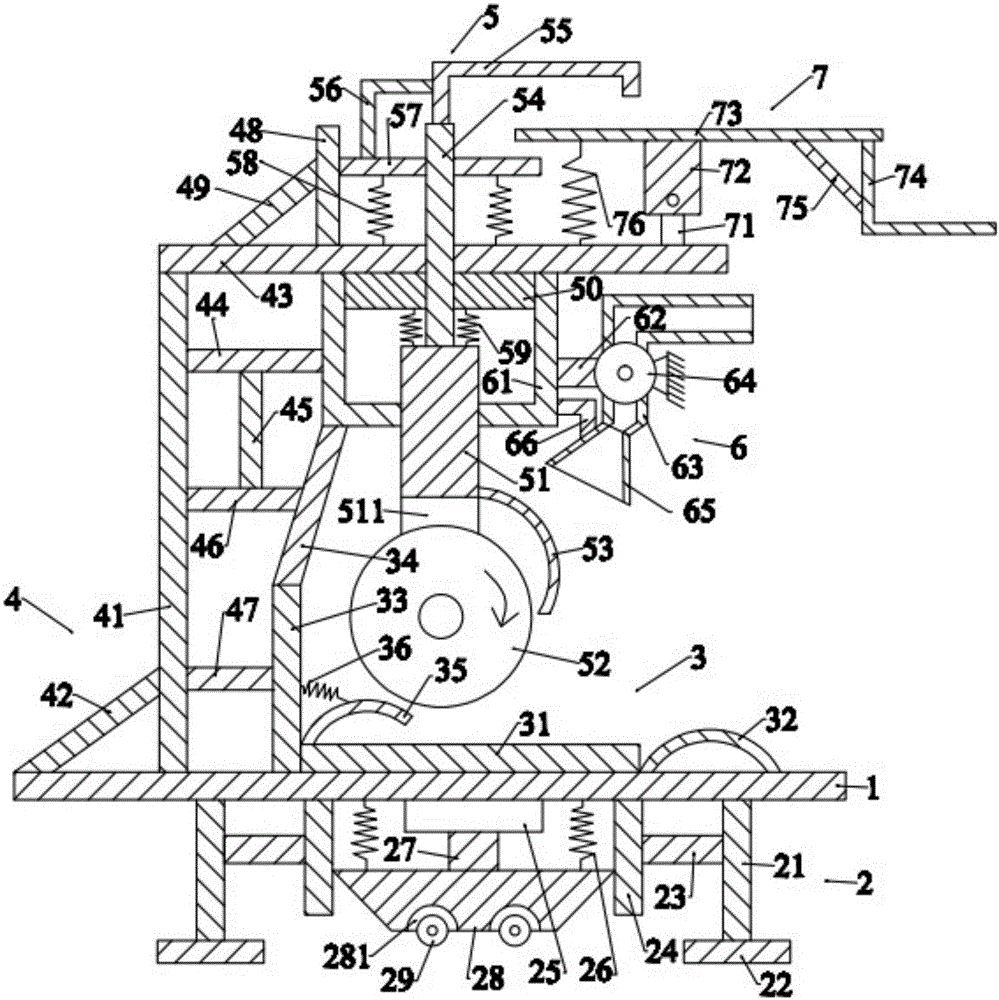 Polishing device for construction steel bar