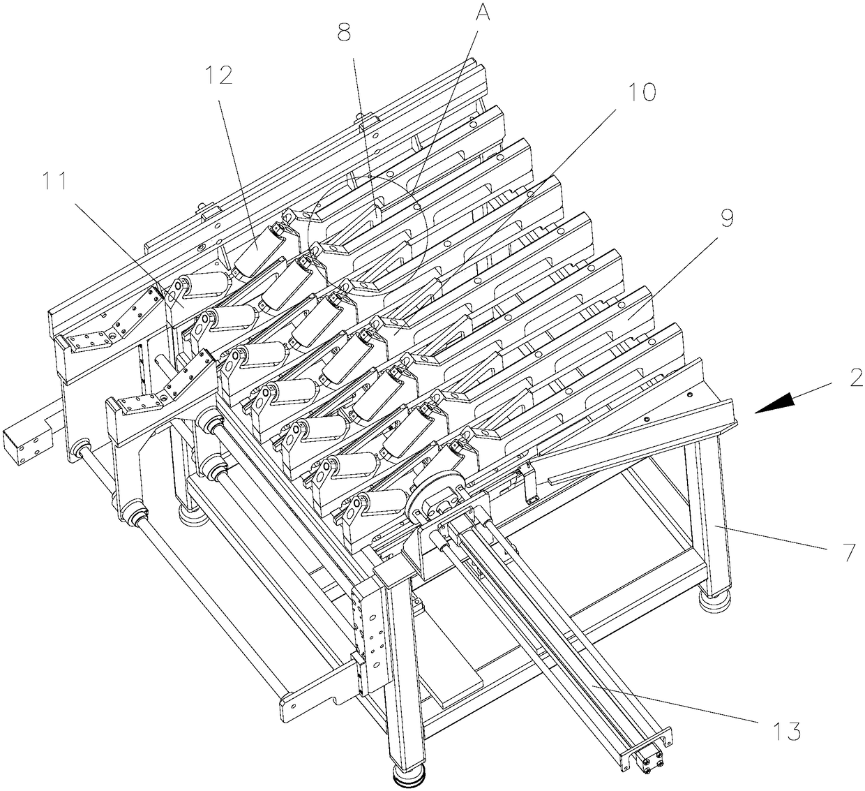 Feeding mechanism for automatic CNC chamfering machine