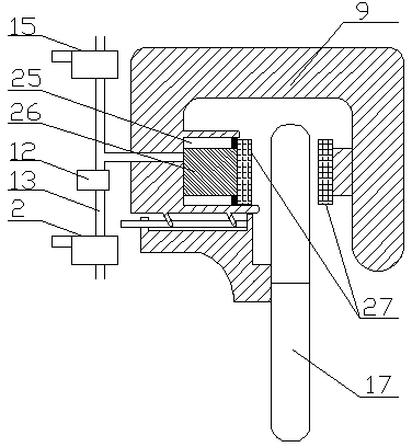 Braking device adopting magnet brake to realize vehicle locking prevention function and control method