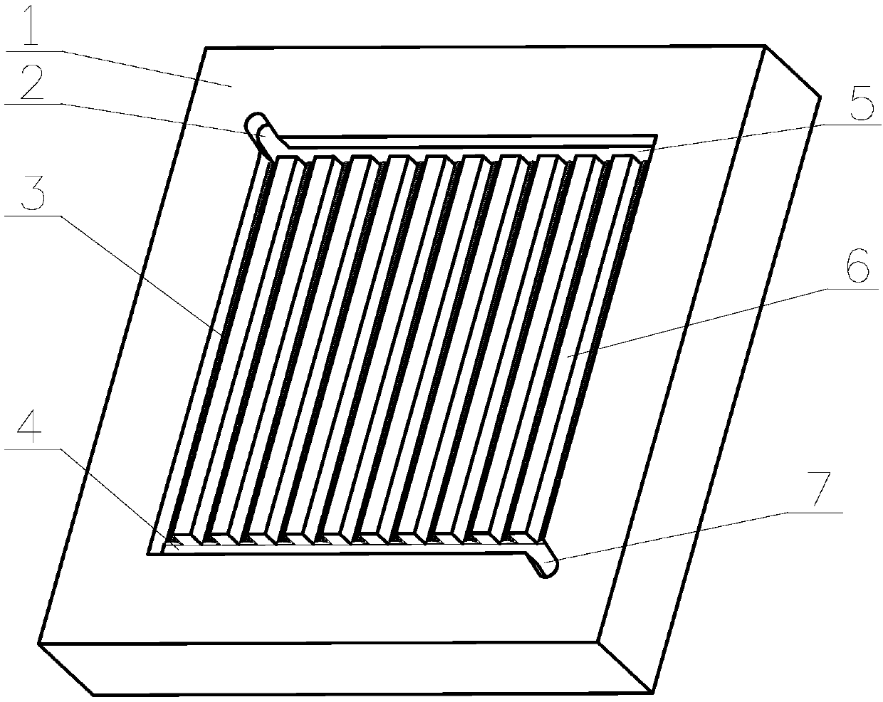 Fuel cell bipolar plate with bionic self-draining function and self-draining method