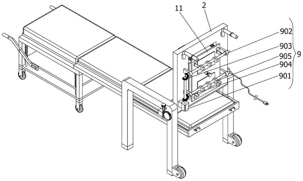 Medical accompanying device capable of reducing noise for medical ward