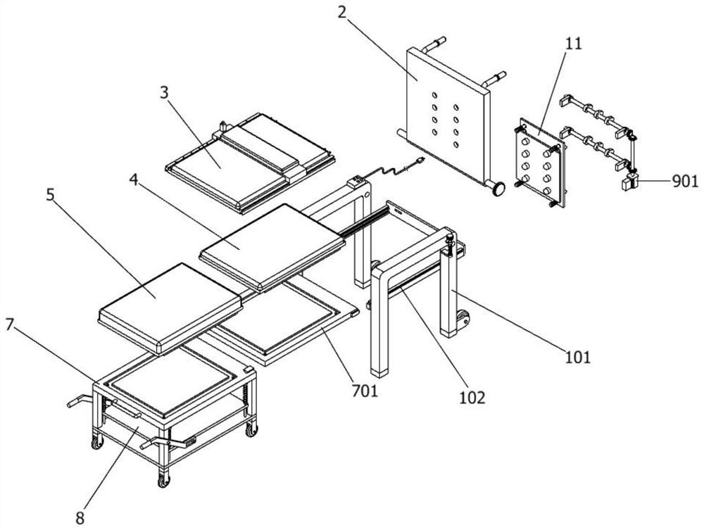 Medical accompanying device capable of reducing noise for medical ward