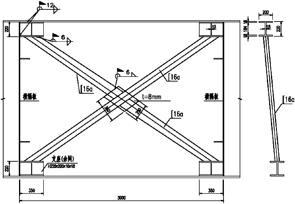 A method for longitudinal arrangement of temporary bracing for horizontal block construction of steel box girder