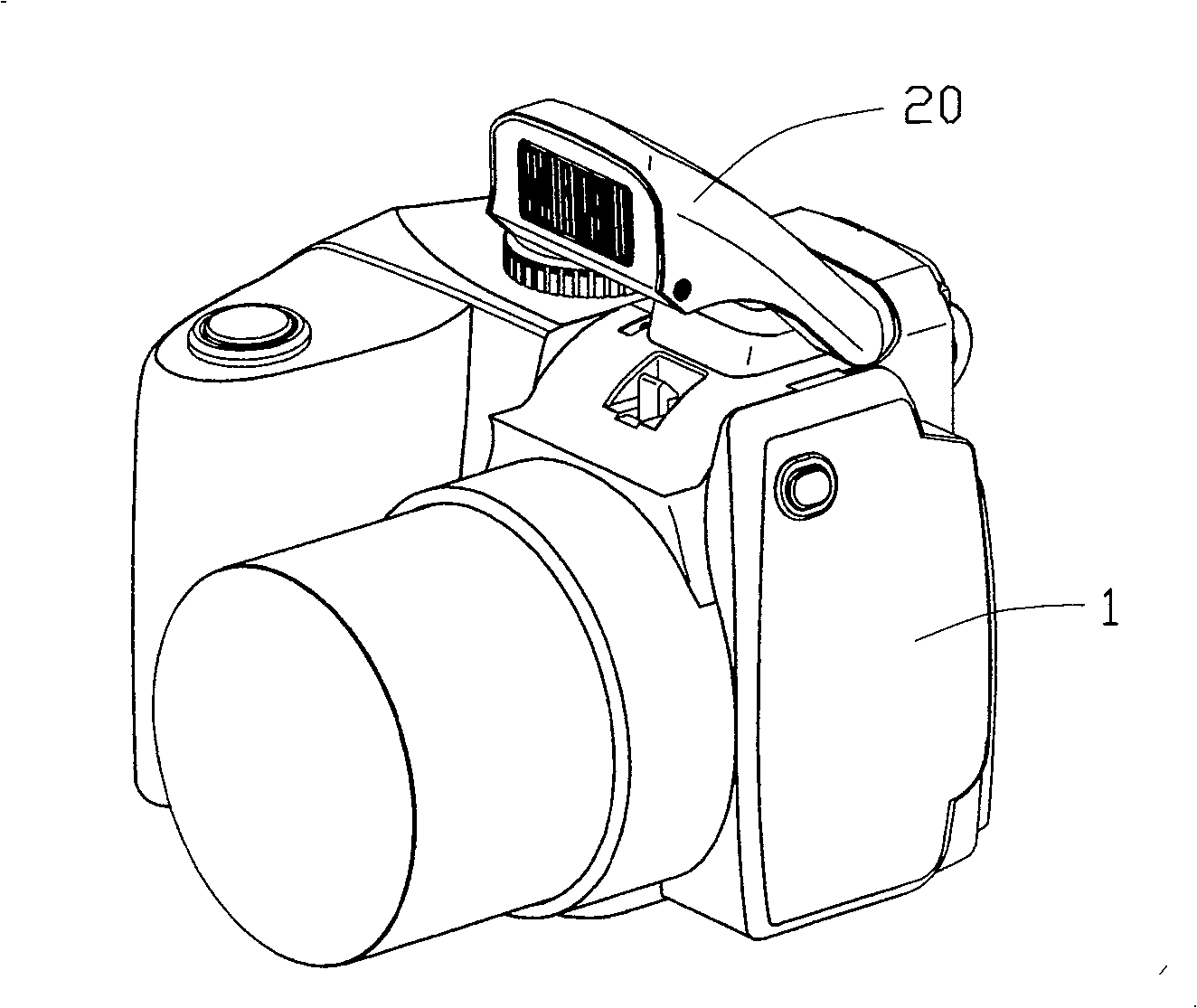 Upspring type flash lamp mechanism