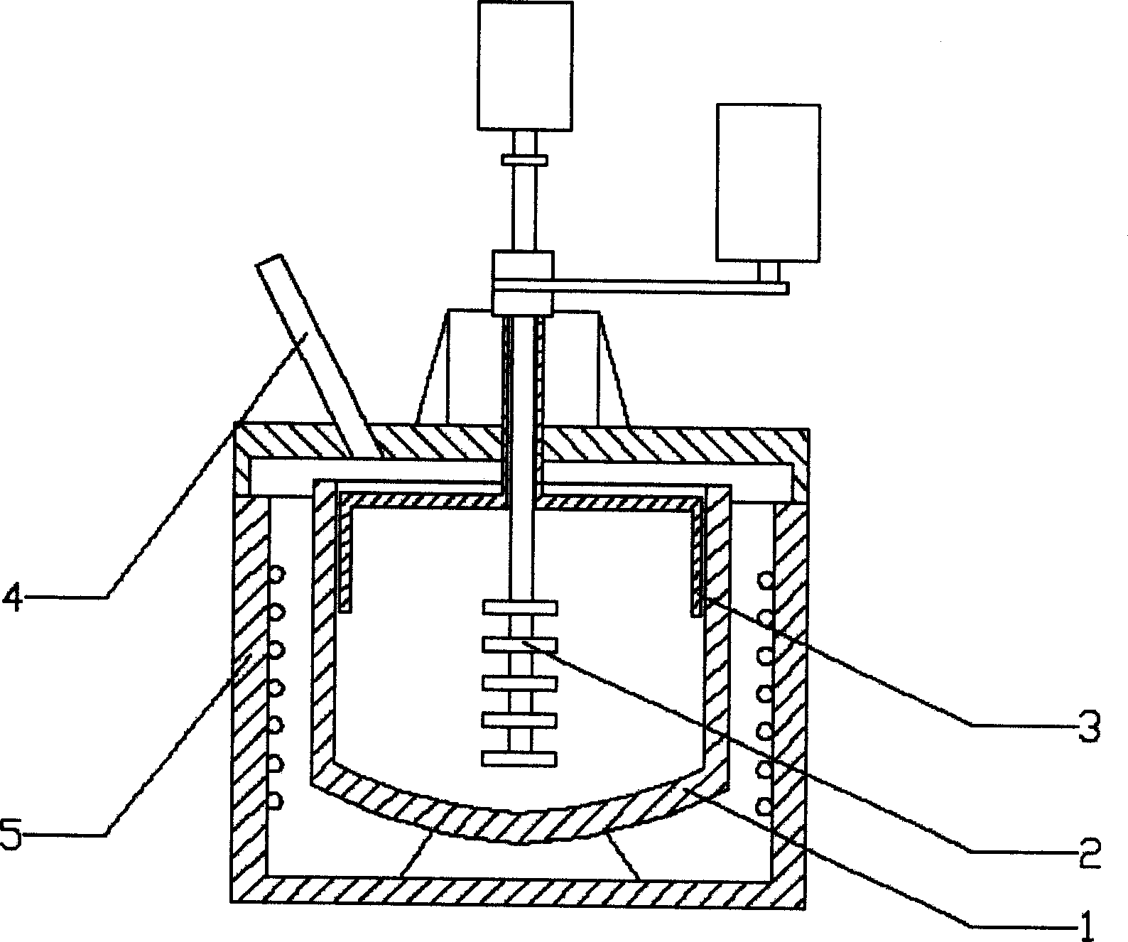 Vacuum mechanical dual-stirring casting method for preparing granule reinforced aluminium-base composite material