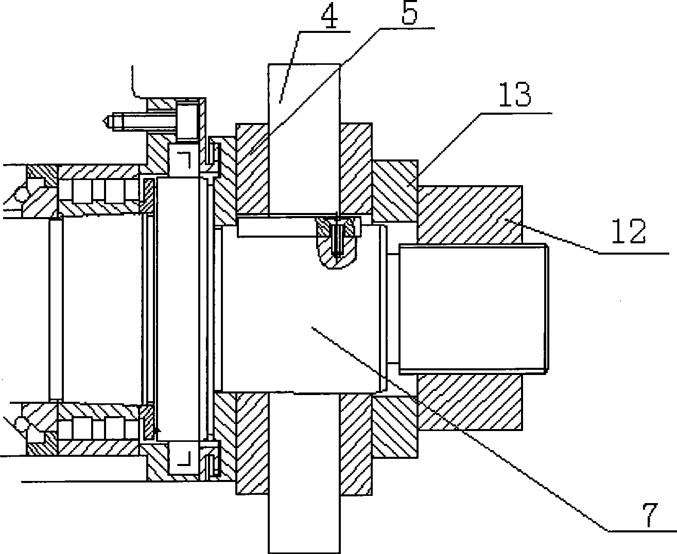 Gear-shaving machine knife quick change mechanism