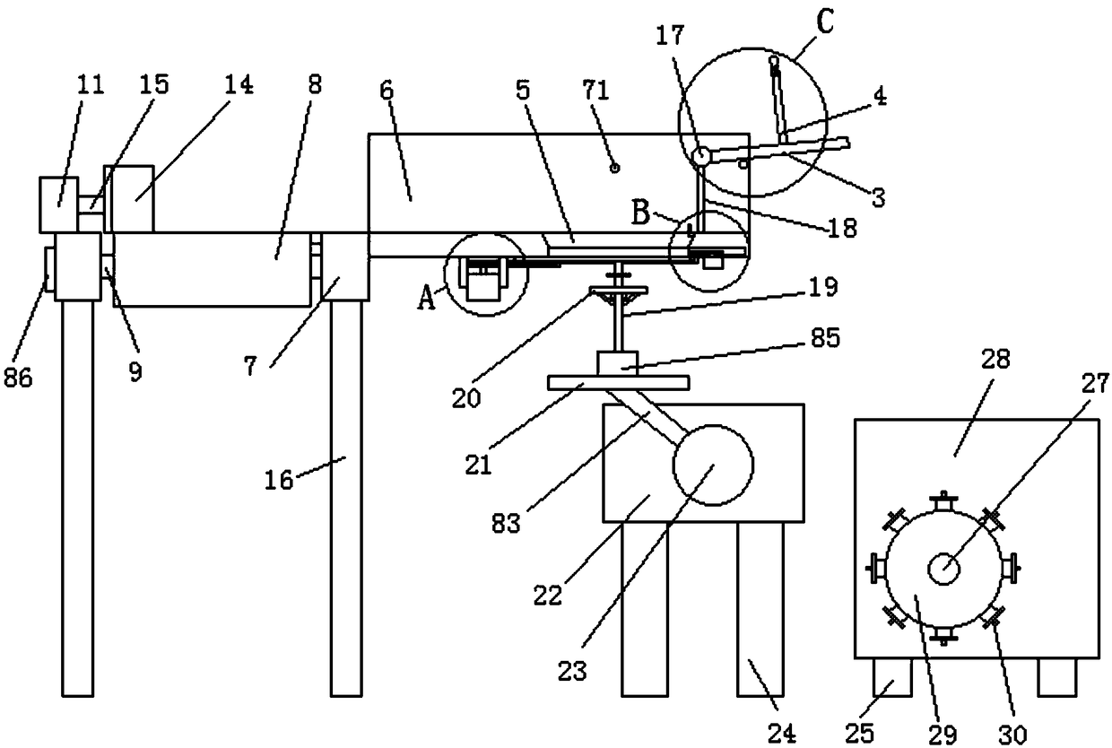 Automatic positioning device for filter cover tapping feeding