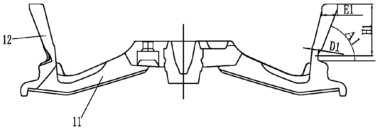 Spinning process for automobile aluminum alloy hub