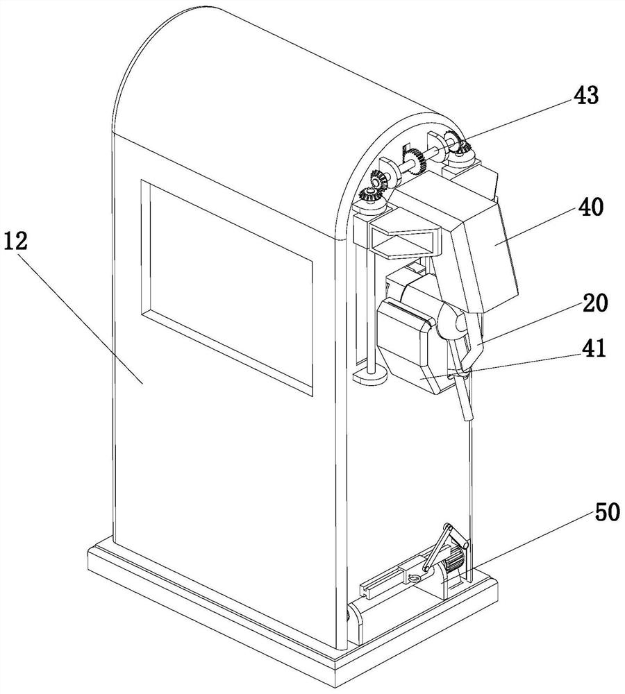 Charging gun head fixing device for charging pile