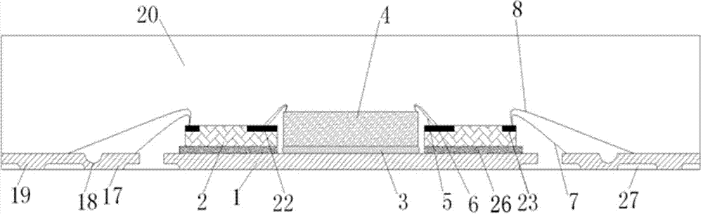 Preparation method for center-wiring double-circle-arrangement single-IC (integrated circuit) chip packaging piece