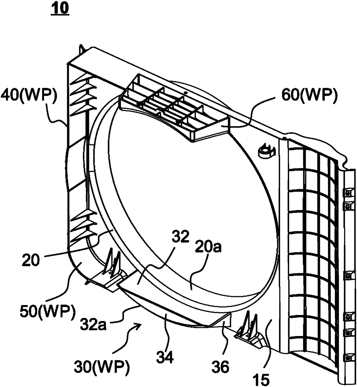 Partitions for window air conditioners and window air conditioners