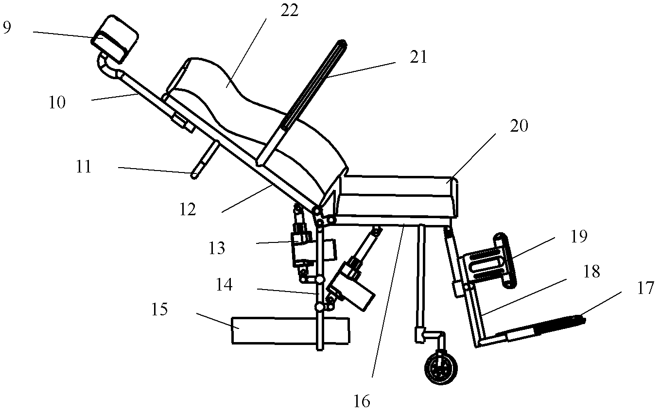 Wheel/track coupled type self-balancing barrier-free wheelchair