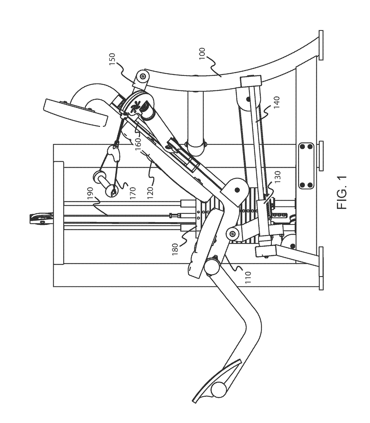 Functional training equipment with multiple movement planes for back exercises