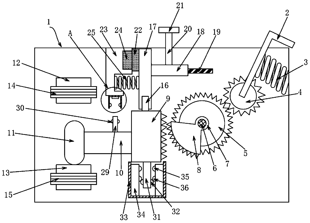 Manual switch-on and switch-off spring operating mechanism and vacuum circuit breaker thereof