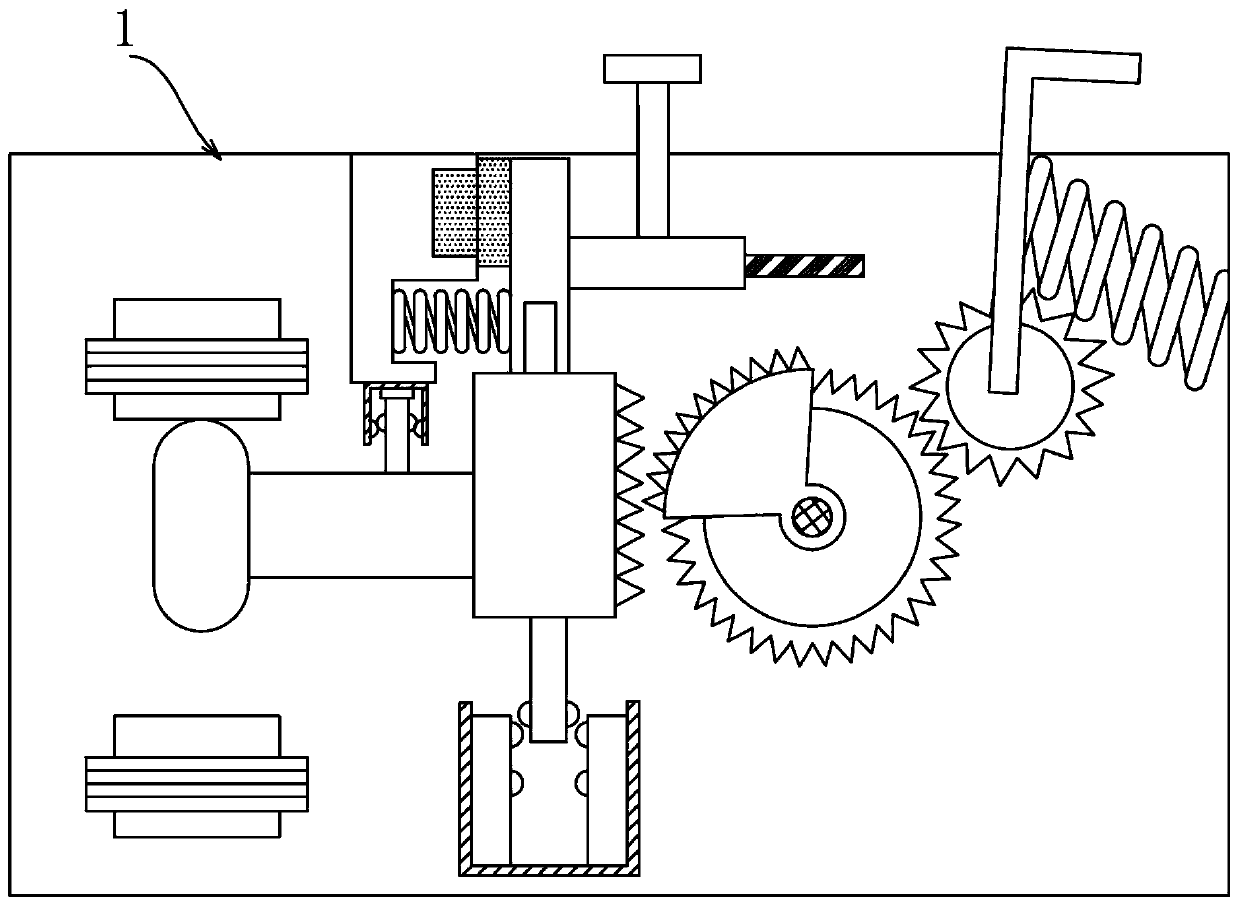 Manual switch-on and switch-off spring operating mechanism and vacuum circuit breaker thereof