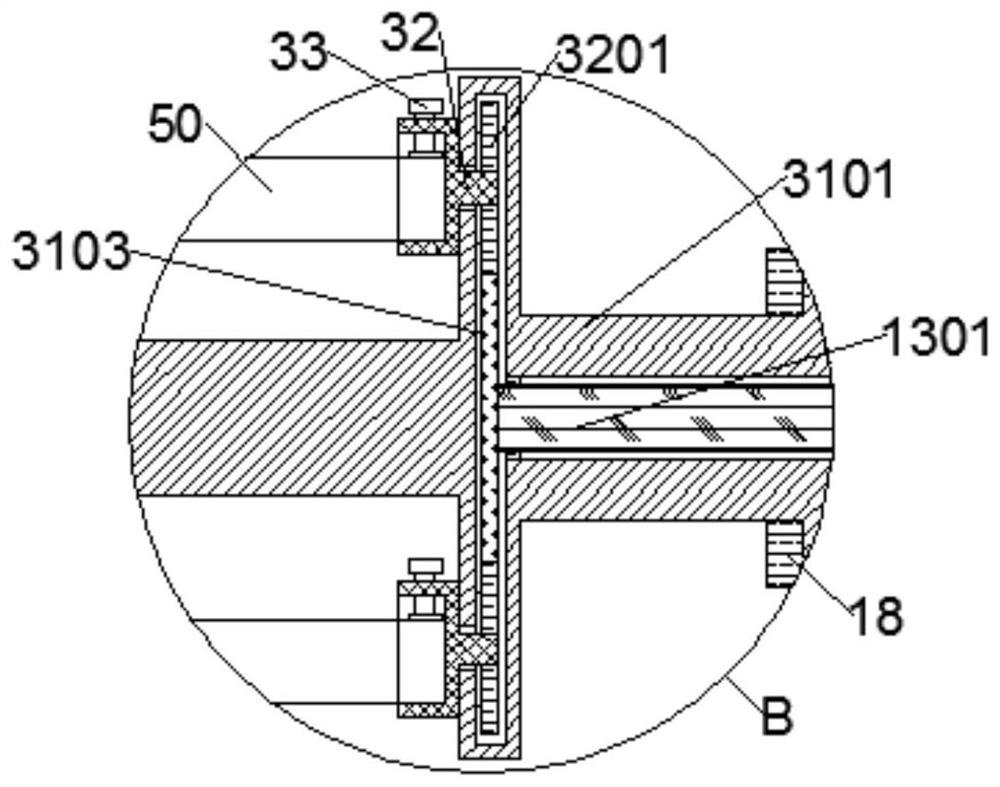 Polishing device for surface treatment of core rods of electric porcelain insulators