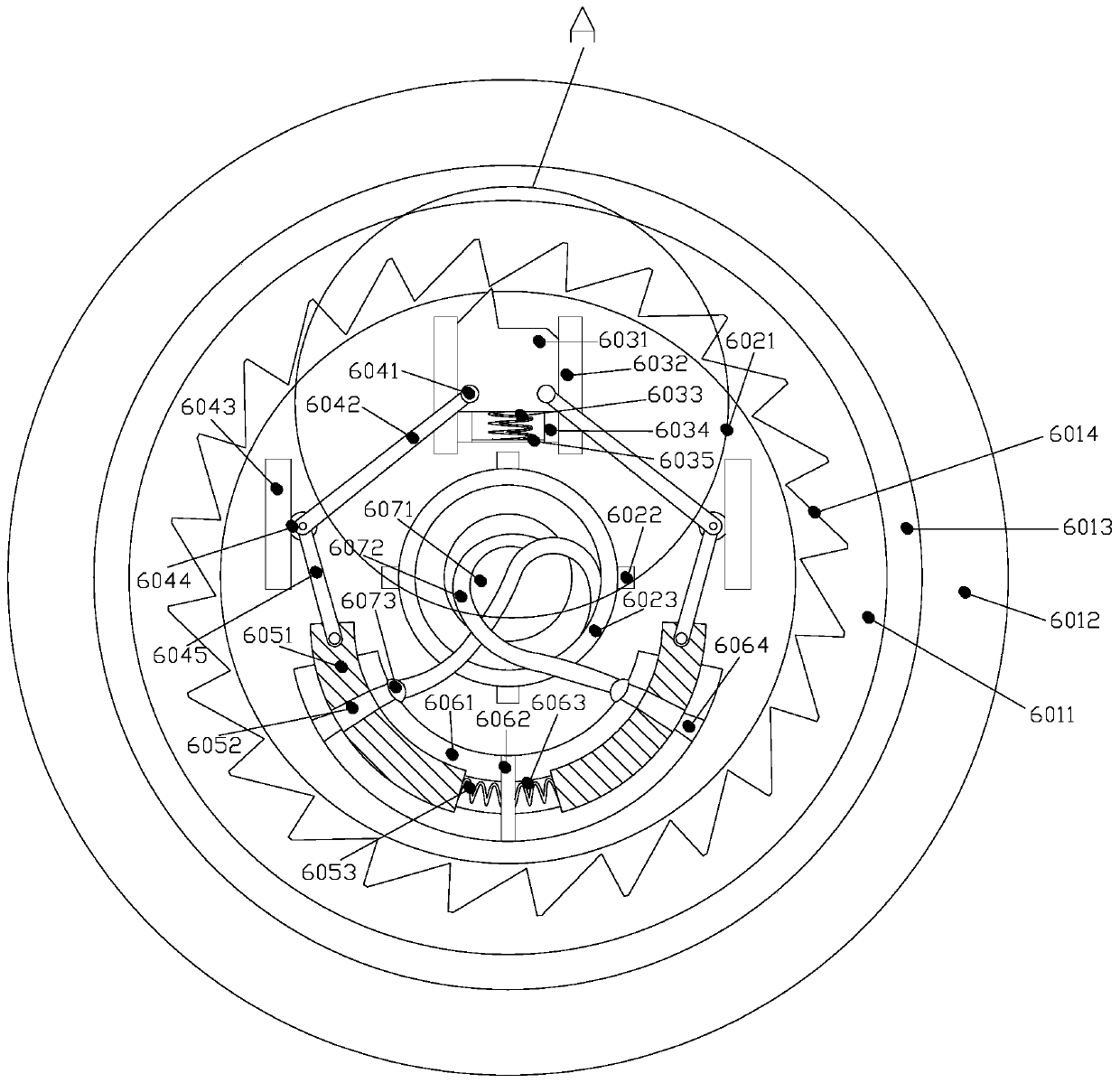 Devices with overrunning clutch