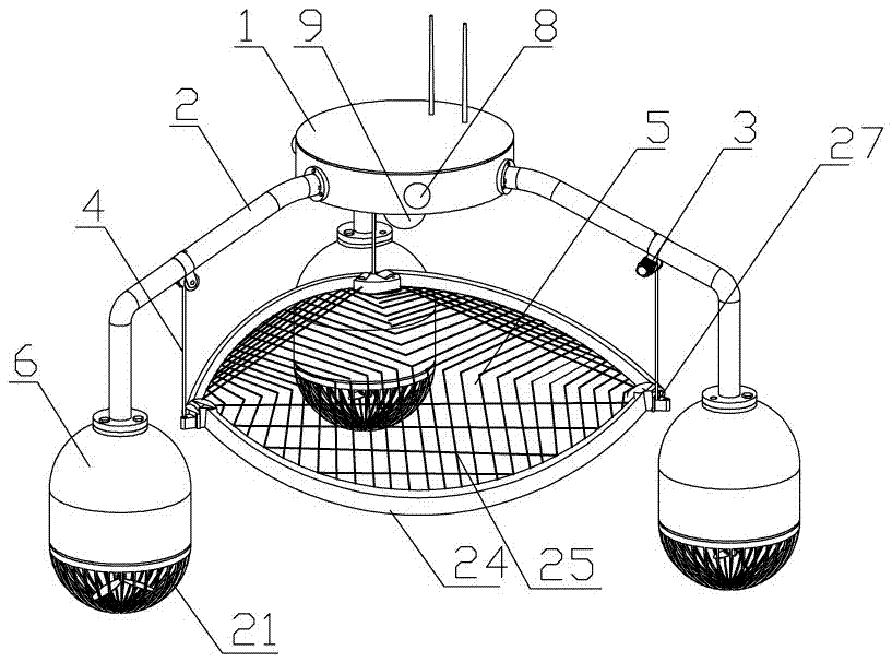 Multi-axis propulsion water search and rescue robot