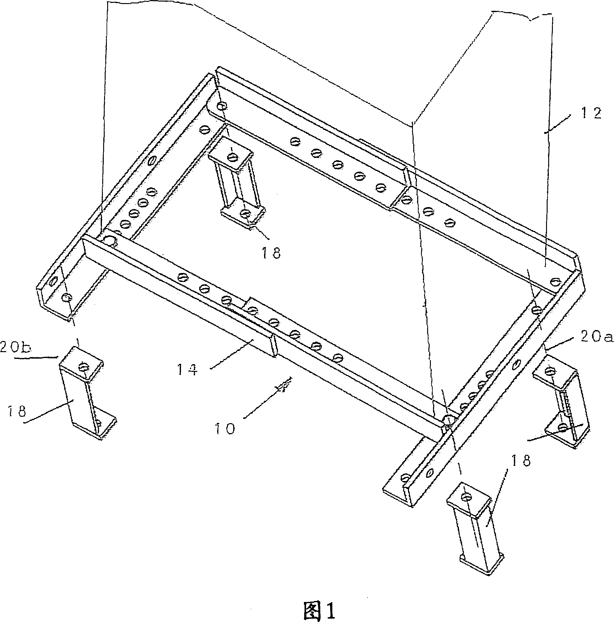 Modular air conditioner support assembly