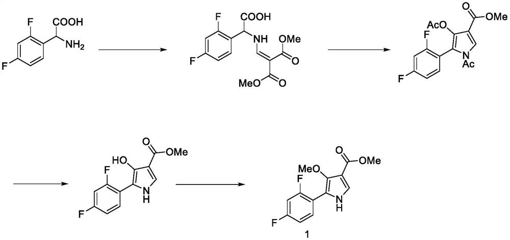 A kind of method for preparing potassium ion competitive blocker intermediate