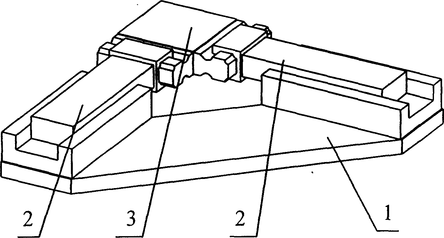 Two freedom movement decoupling parallel mechanism