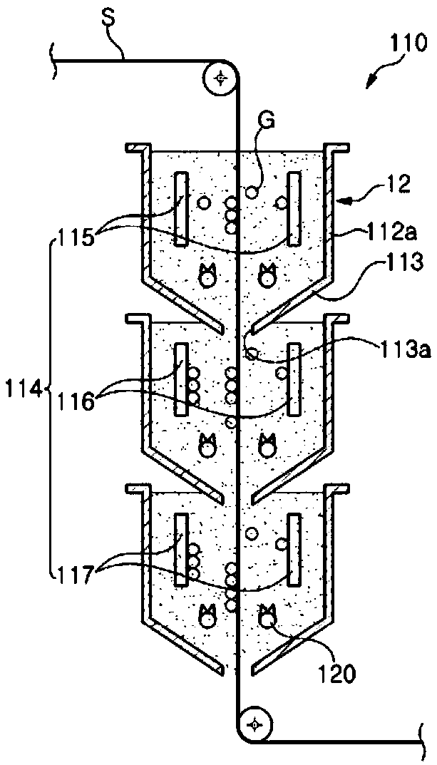 Vertical electrolytic device