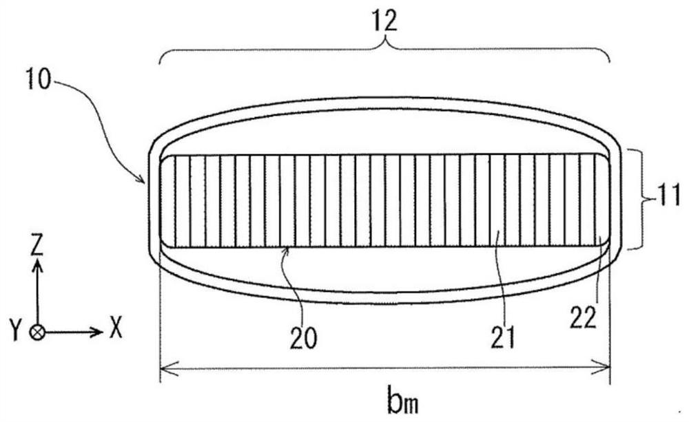 Case and method for manufacturing the same, method for inserting stacked body, and cell stack