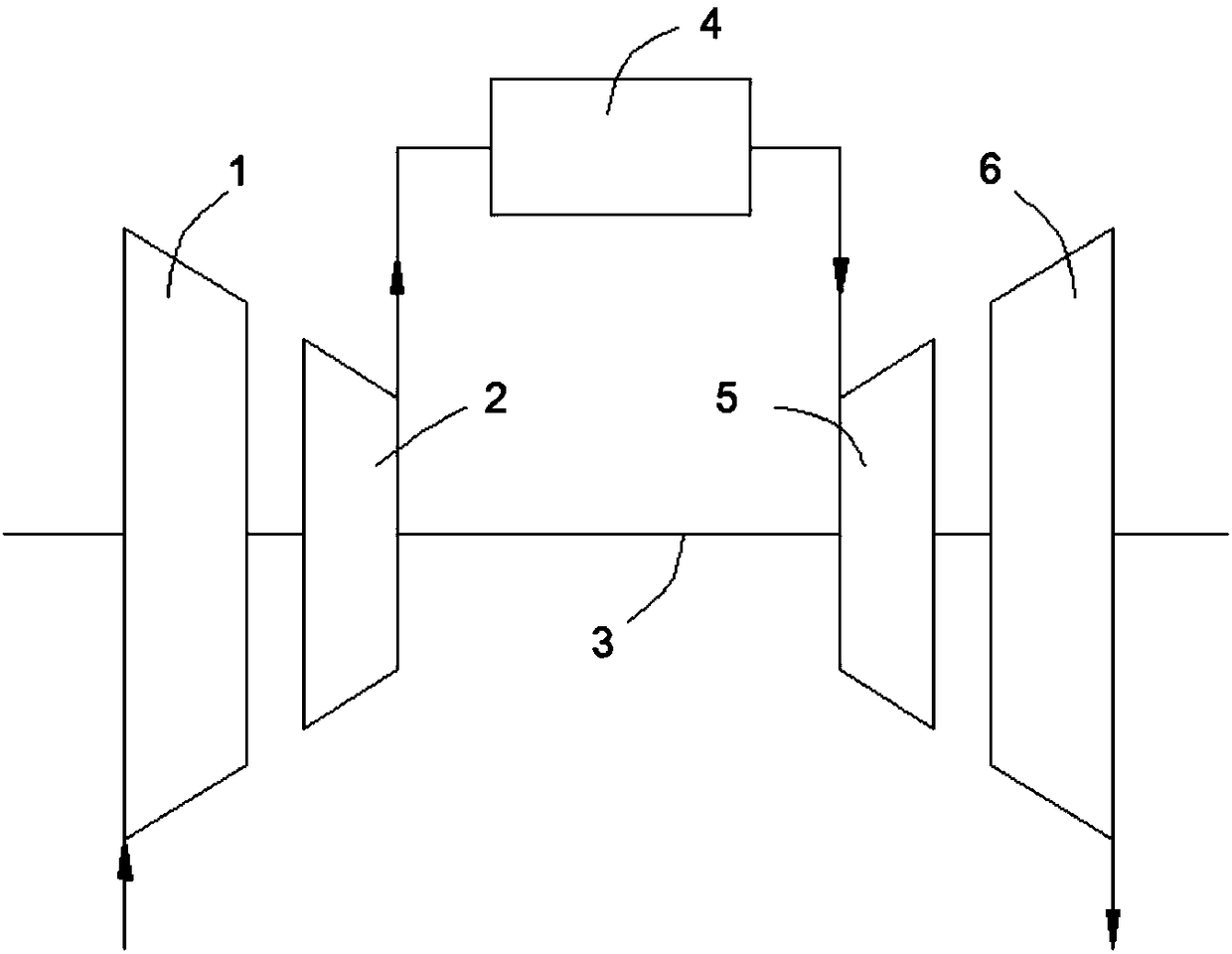 A low-emission combustor with main combustion stage vane opening and oil injection