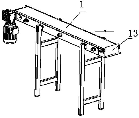 Flattening conveying method suitable for flat rolling packing machine