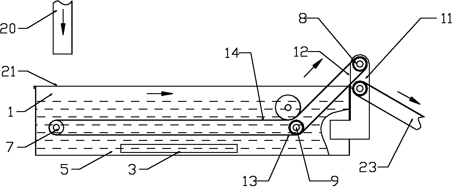 Automatic transporter with high-temperature water channel for sterilization