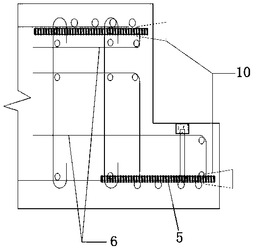 Installation and positioning construction method of buried rubber waterstop