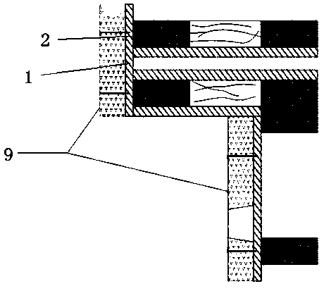 Installation and positioning construction method of buried rubber waterstop