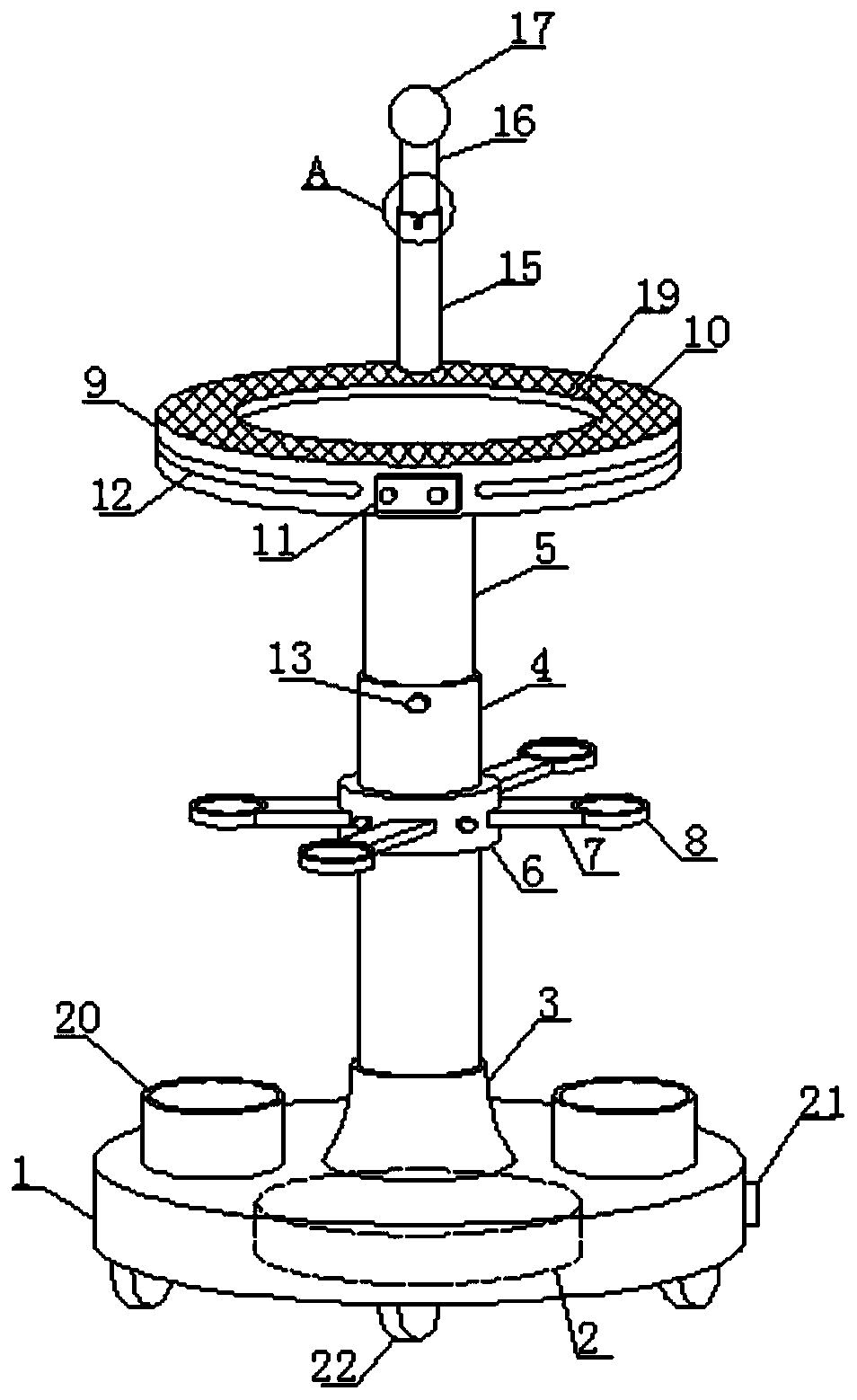 Novel household electronic potted plant planting rack