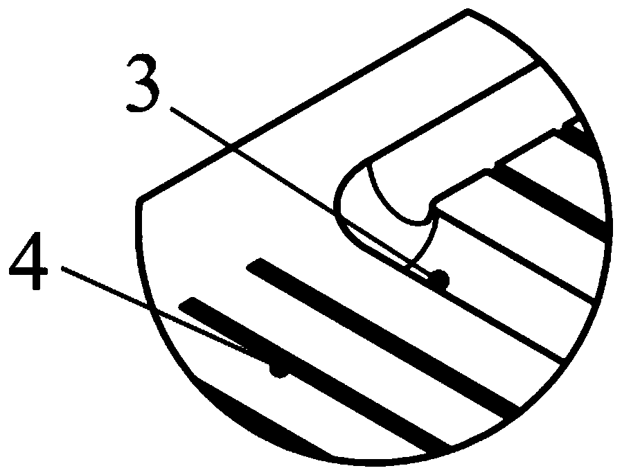 Microstructure channel and lubricating oil groove composite guide rail and method