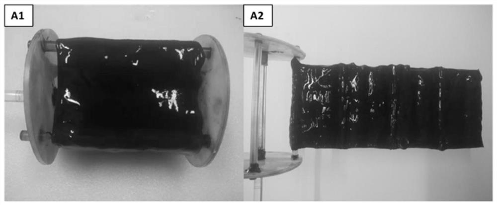 Copper/silver-based electrode taking conductive bacterial cellulose composite film as substrate