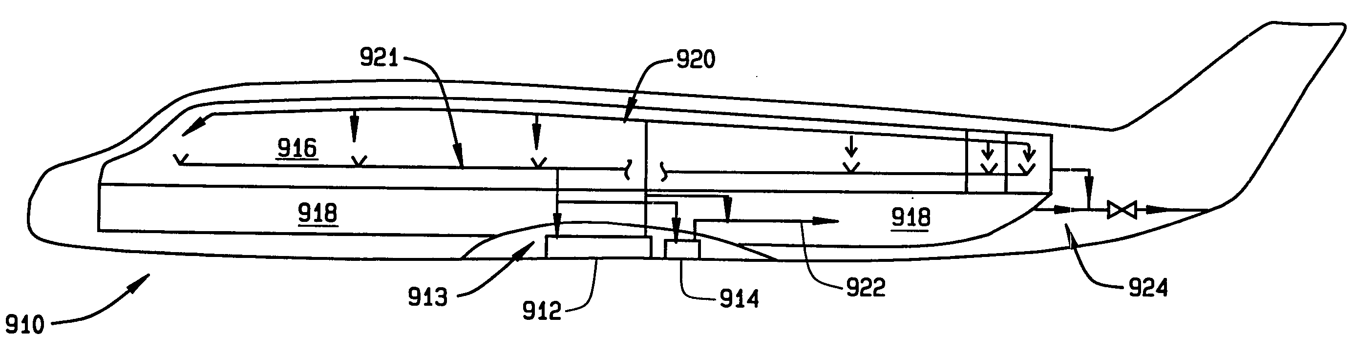 High efficiency aircraft cabin air supply cooling system