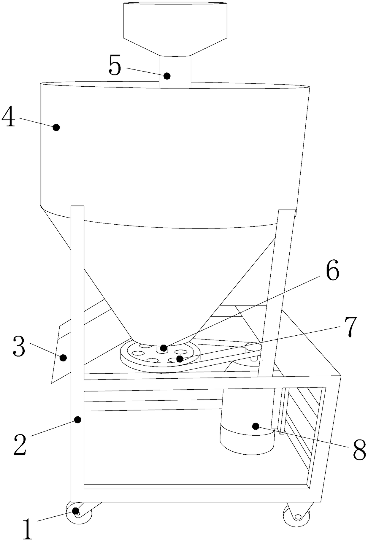 Stirrer for agricultural production combing mosquito-repellent incense rail with extrusion charging