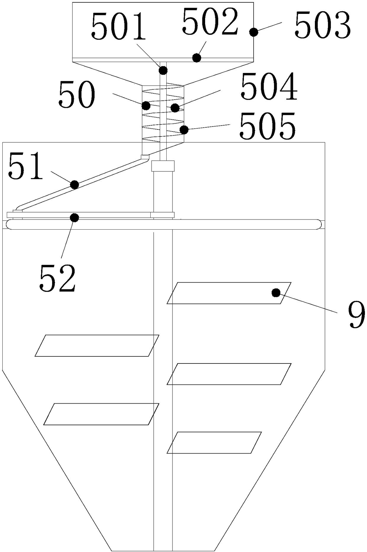 Stirrer for agricultural production combing mosquito-repellent incense rail with extrusion charging